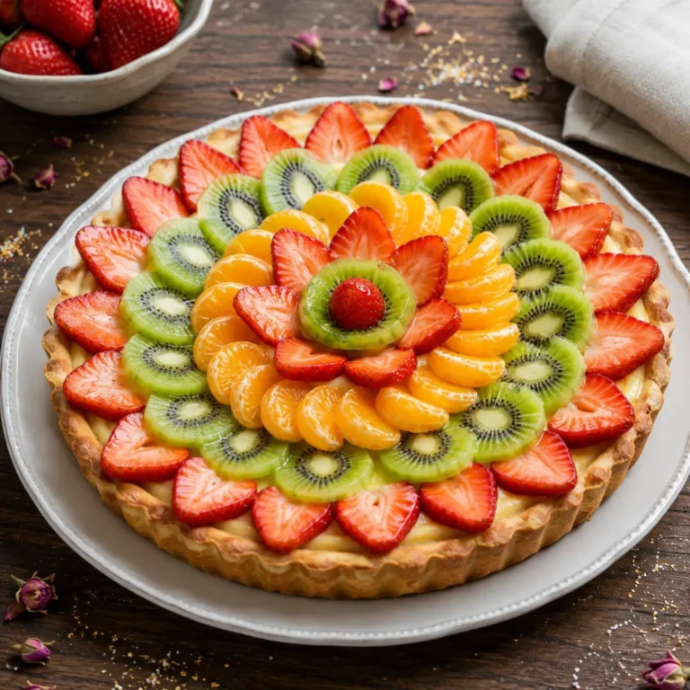 Crostata di Frutta con Crema Pasticcera