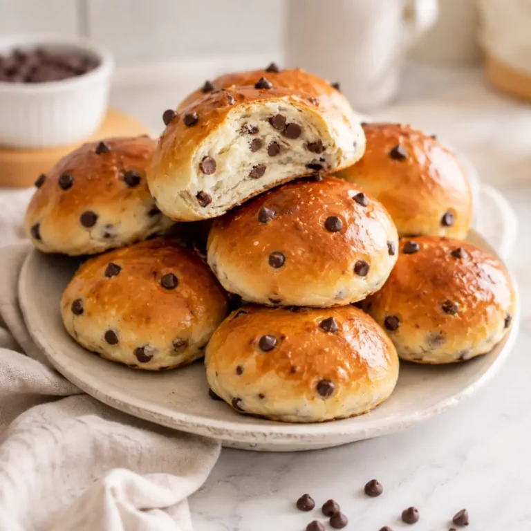 Panini al latte con gocce di cioccolato