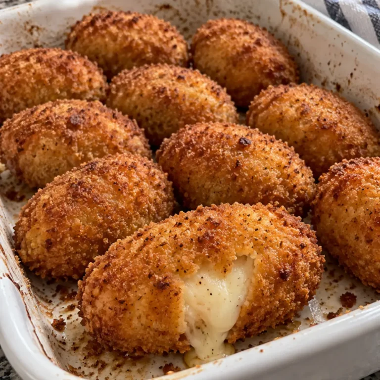 Supplì cacio e pepe con cuore di mozzarella